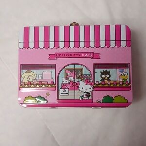 Hello Kitty Cafe Tin Metal Lunch box 2018